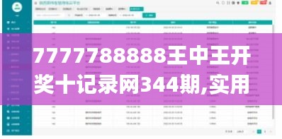 7777788888王中王开奖十记录网344期,实用性执行策略讲解_4DM15.569
