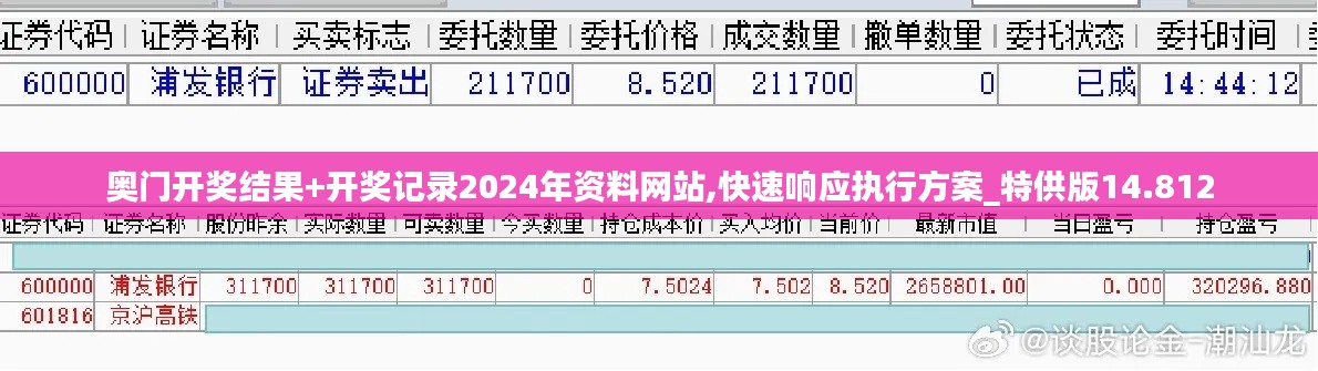奥门开奖结果+开奖记录2024年资料网站,快速响应执行方案_特供版14.812