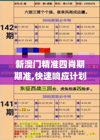 新澳门精准四肖期期准,快速响应计划解析_V23.939