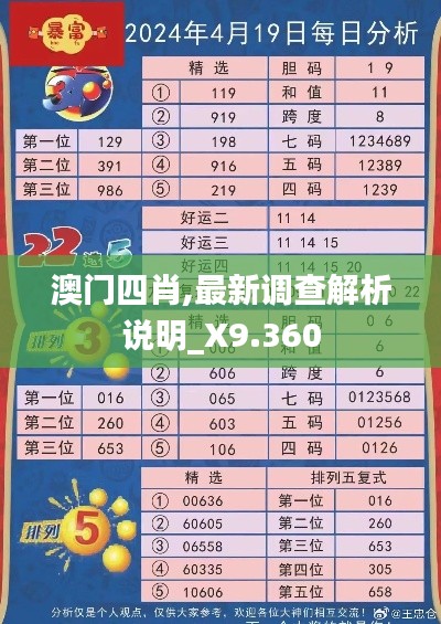 澳门四肖,最新调查解析说明_X9.360