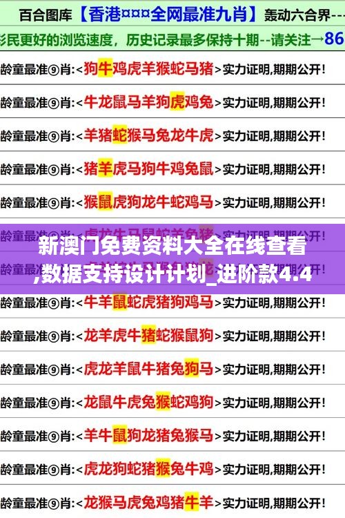 新澳门免费资料大全在线查看,数据支持设计计划_进阶款4.413