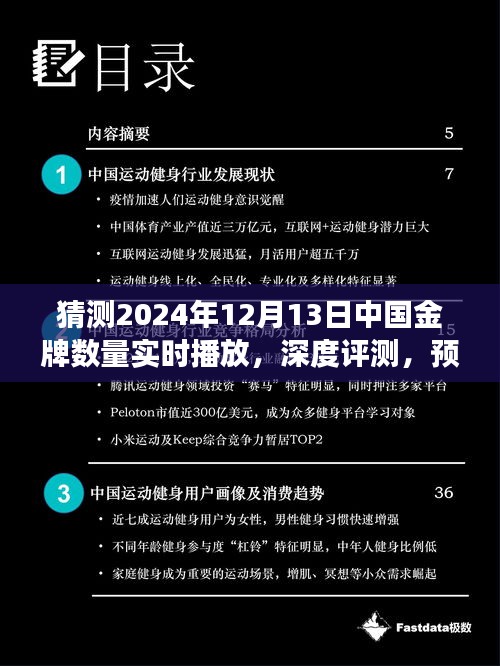 深度评测与预测，中国金牌数量实时预测系统体验与竞品对比