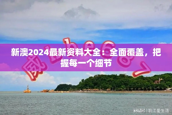 新澳2024最新资料大全：全面覆盖，把握每一个细节