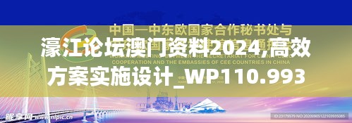 濠江论坛澳门资料2024,高效方案实施设计_WP110.993