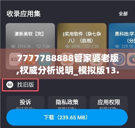 7777788888管家婆老版,权威分析说明_模拟版13.549