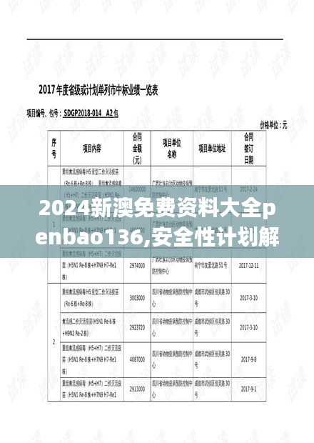 2024新澳免费资料大全penbao136,安全性计划解析_挑战版1.109