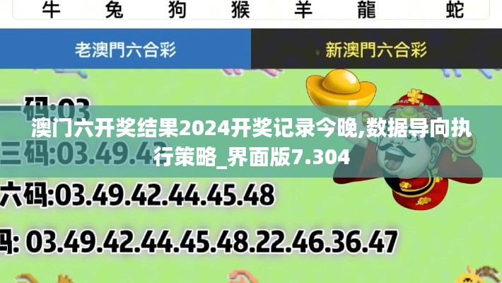 澳门六开奖结果2024开奖记录今晚,数据导向执行策略_界面版7.304