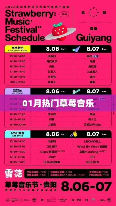 草莓音乐一月热门榜单来袭