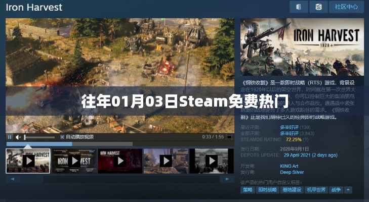 Steam免费热门游戏榜单揭晓日期，历年精选推荐