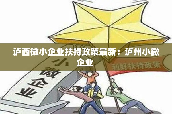 泸西微小企业扶持政策最新：泸州小微企业 