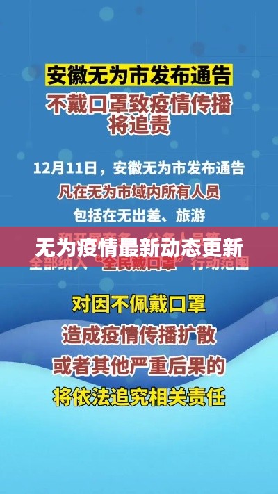 无为疫情最新动态更新