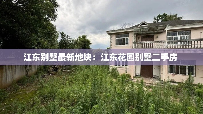 江东别墅最新地块：江东花园别墅二手房 