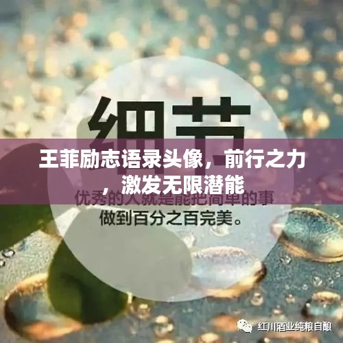 王菲励志语录头像，前行之力，激发无限潜能