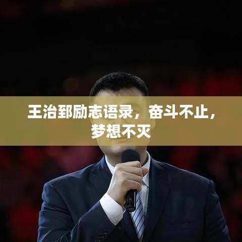 王治郅励志语录，奋斗不止，梦想不灭