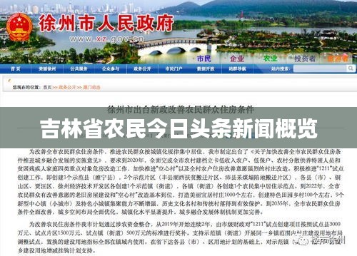 吉林省农民今日头条新闻概览