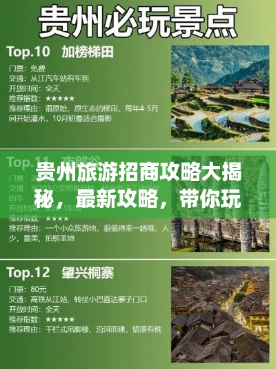 贵州旅游招商攻略大揭秘，最新攻略，带你玩转贵州！