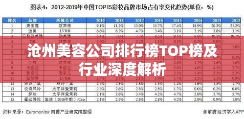 沧州美容公司排行榜TOP榜及行业深度解析
