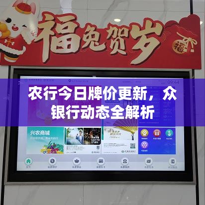 农行今日牌价更新，众银行动态全解析