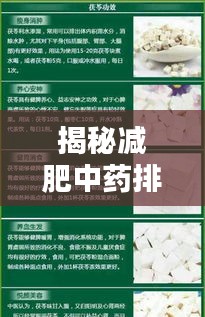 揭秘减肥中药排行榜前十名，助力瘦身塑形新篇章！