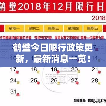 鹤壁今日限行政策更新，最新消息一览！