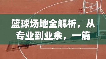 篮球场地全解析，从专业到业余，一篇文章带你了解！