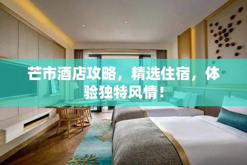 芒市酒店攻略，精选住宿，体验独特风情！