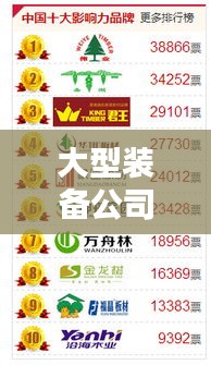 大型装备公司排行榜揭晓，行业影响力与排名一览