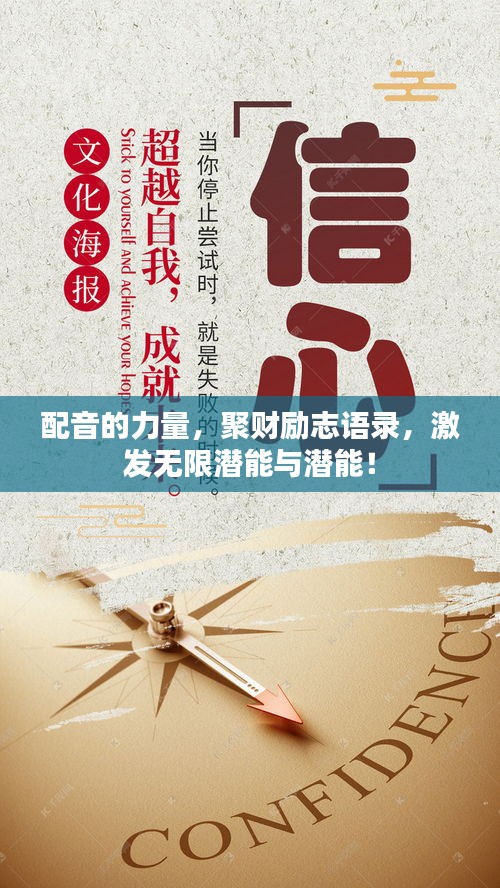 配音的力量，聚财励志语录，激发无限潜能与潜能！