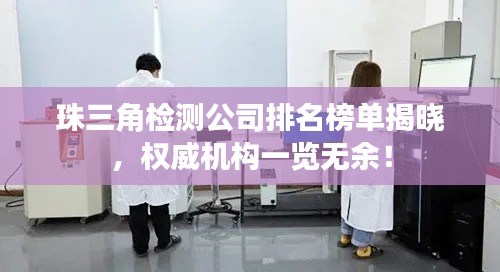 珠三角检测公司排名榜单揭晓，权威机构一览无余！
