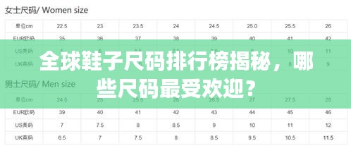 全球鞋子尺码排行榜揭秘，哪些尺码最受欢迎？