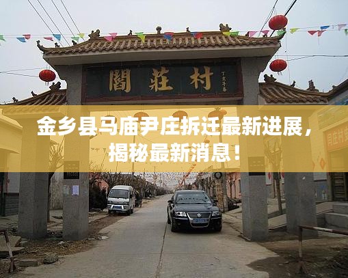 金乡县马庙尹庄拆迁最新进展，揭秘最新消息！