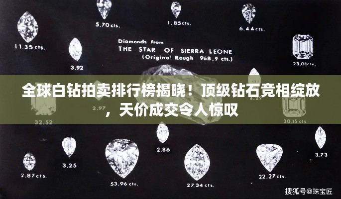 全球白钻拍卖排行榜揭晓！顶级钻石竞相绽放，天价成交令人惊叹