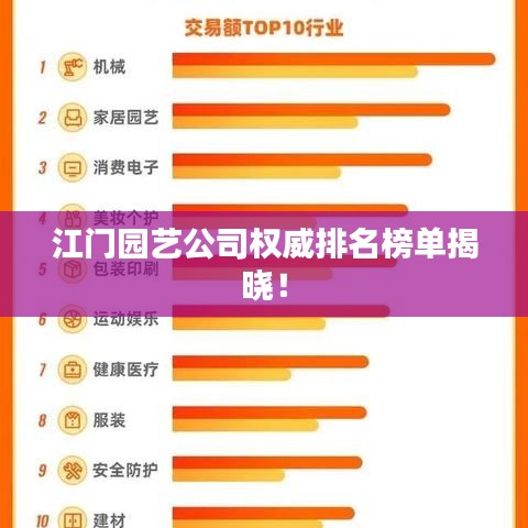 江门园艺公司权威排名榜单揭晓！