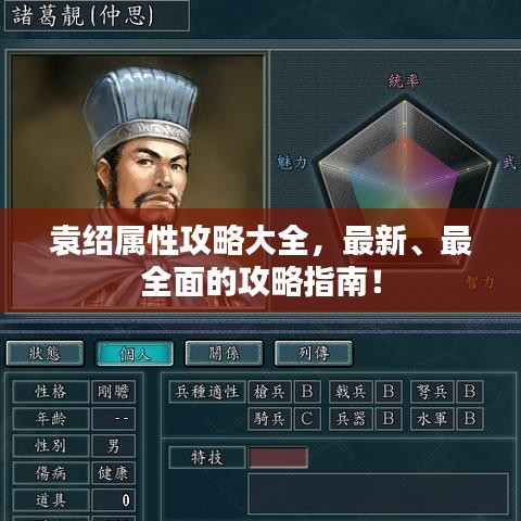 袁绍属性攻略大全，最新、最全面的攻略指南！