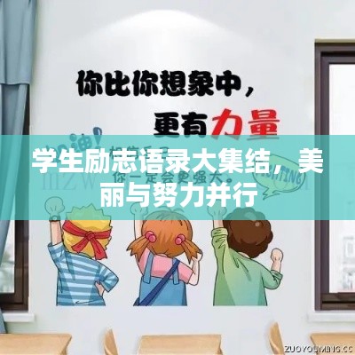 学生励志语录大集结，美丽与努力并行