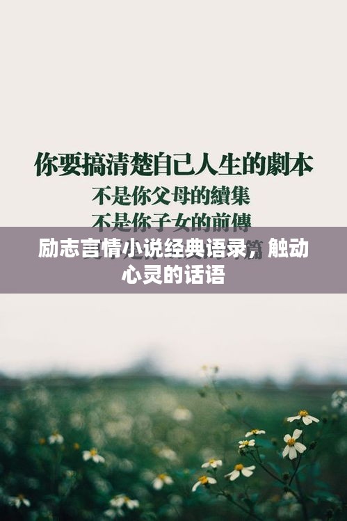 励志言情小说经典语录，触动心灵的话语