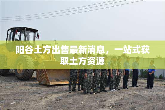 阳谷土方出售最新消息，一站式获取土方资源