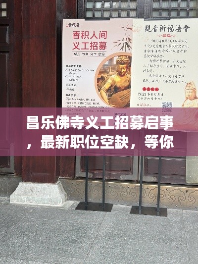 昌乐佛寺义工招募启事，最新职位空缺，等你来加入！