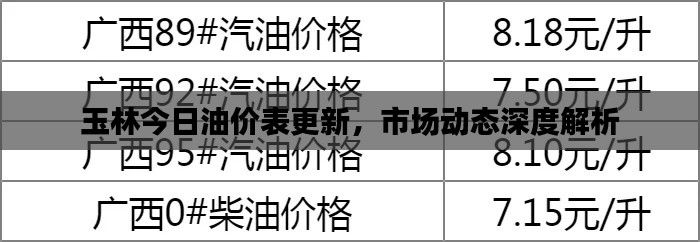 玉林今日油价表更新，市场动态深度解析