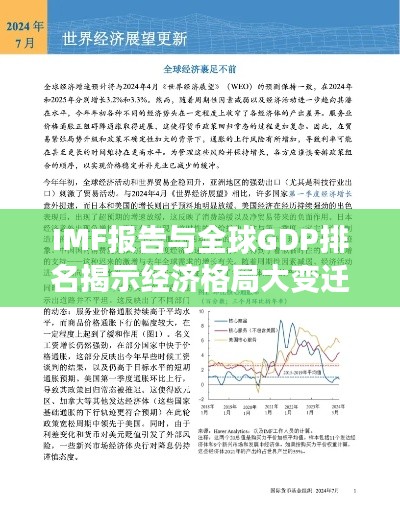 IMF报告与全球GDP排名揭示经济格局大变迁