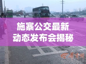 施寨公交最新动态发布会揭秘，最新消息与未来规划全解析